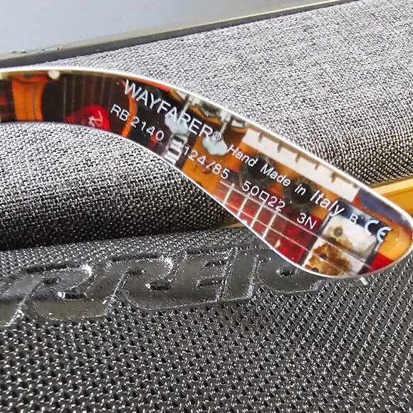 Ray-Ban Special Series #9 Wayfarer RB2140 – Beige Frame, Guitar Scene Interior